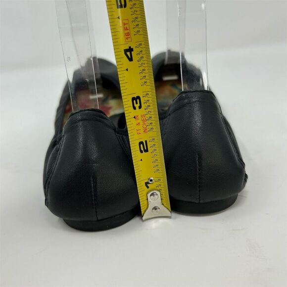 Born Women's Black Leather Slip On Ballet Flats Size 9M Pointed Toes Casual - Picture 10 of 14